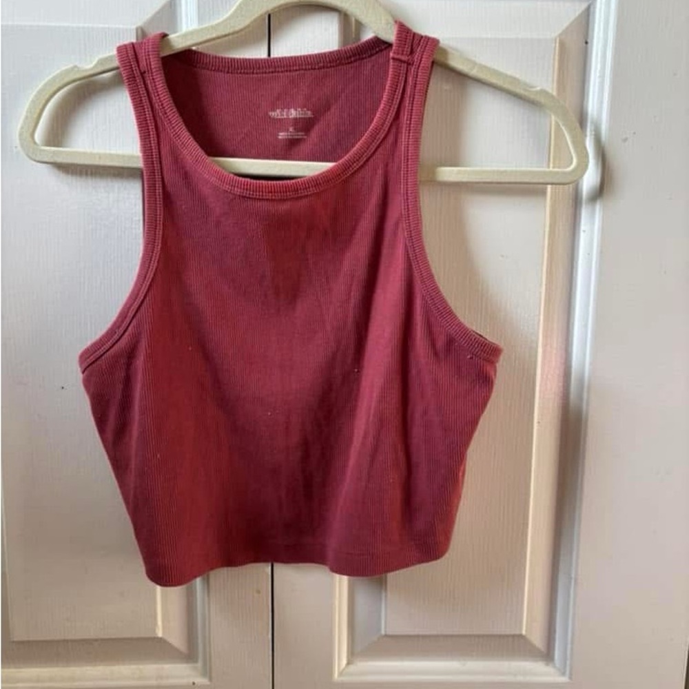 Wild Fable Pink Sleeveless Crop Tank Top